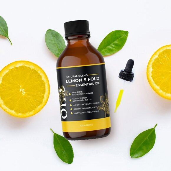 Lemon 5 Fold (Natural Blend) Essential Oil 4 oz - Picture 5 of 12